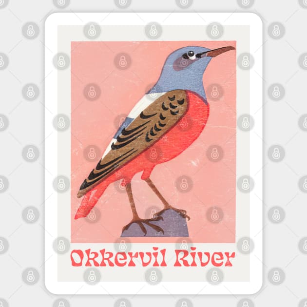 Okkervil River ∆ Original Retro Style Fan Art Design Magnet by unknown_pleasures